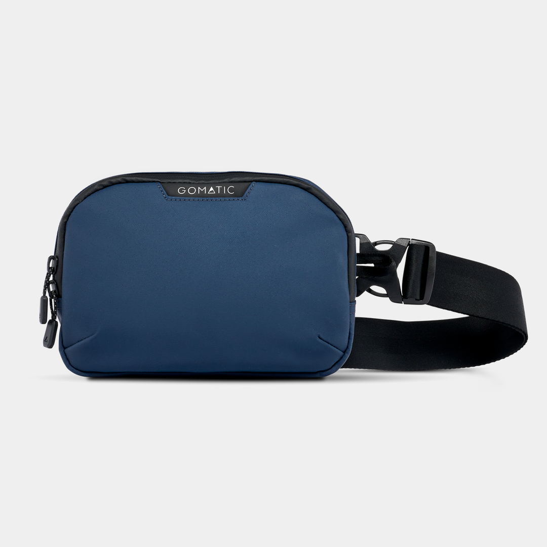 Gomatic Access Sling Navy Strap Front View#color_navy