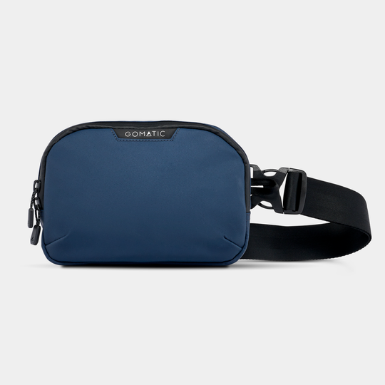 Gomatic Access Sling Navy Strap Front View#color_navy