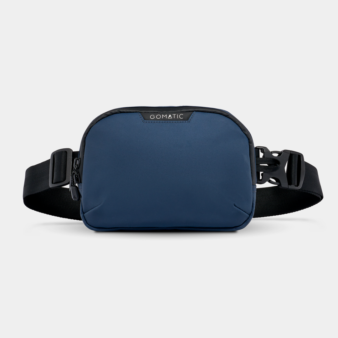 Gomatic Access Sling Navy Strap Front View#color_navy
