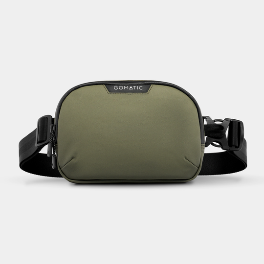 Gomatic Access Sling Olive Strap Front View#color_olive