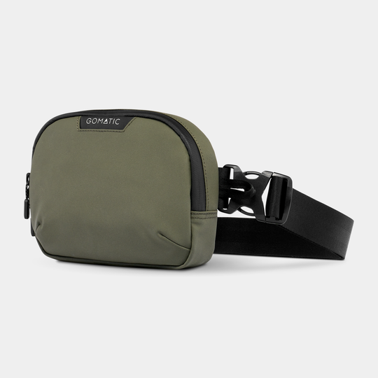 Gomatic Access Sling Olive Strap Side View#color_olive