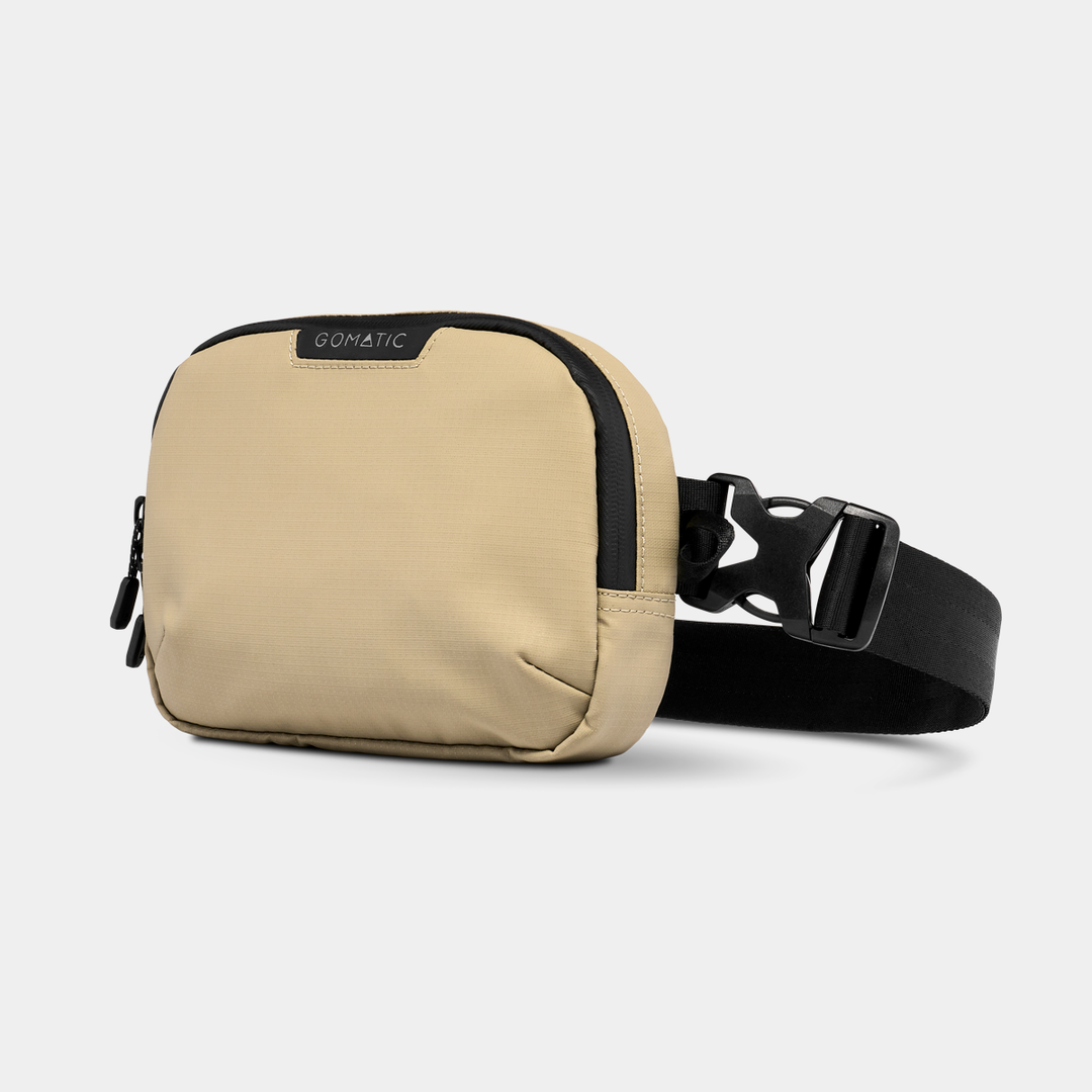 Gomatic Access Sling Sand Strap Front Side View#color_sand