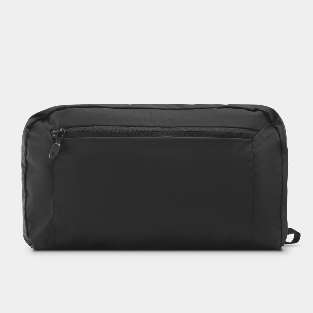 Collapsed Gomatic Navigator Collapsible Duffle 42L Black Back View