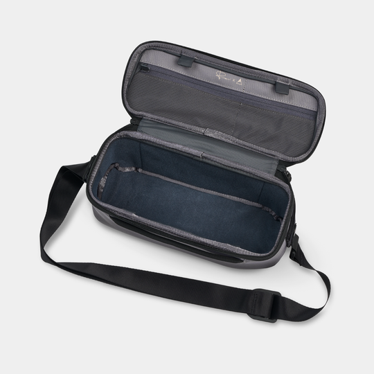 Empty With No Dividers Stone Luma Camera Sling 9L View #color_stone